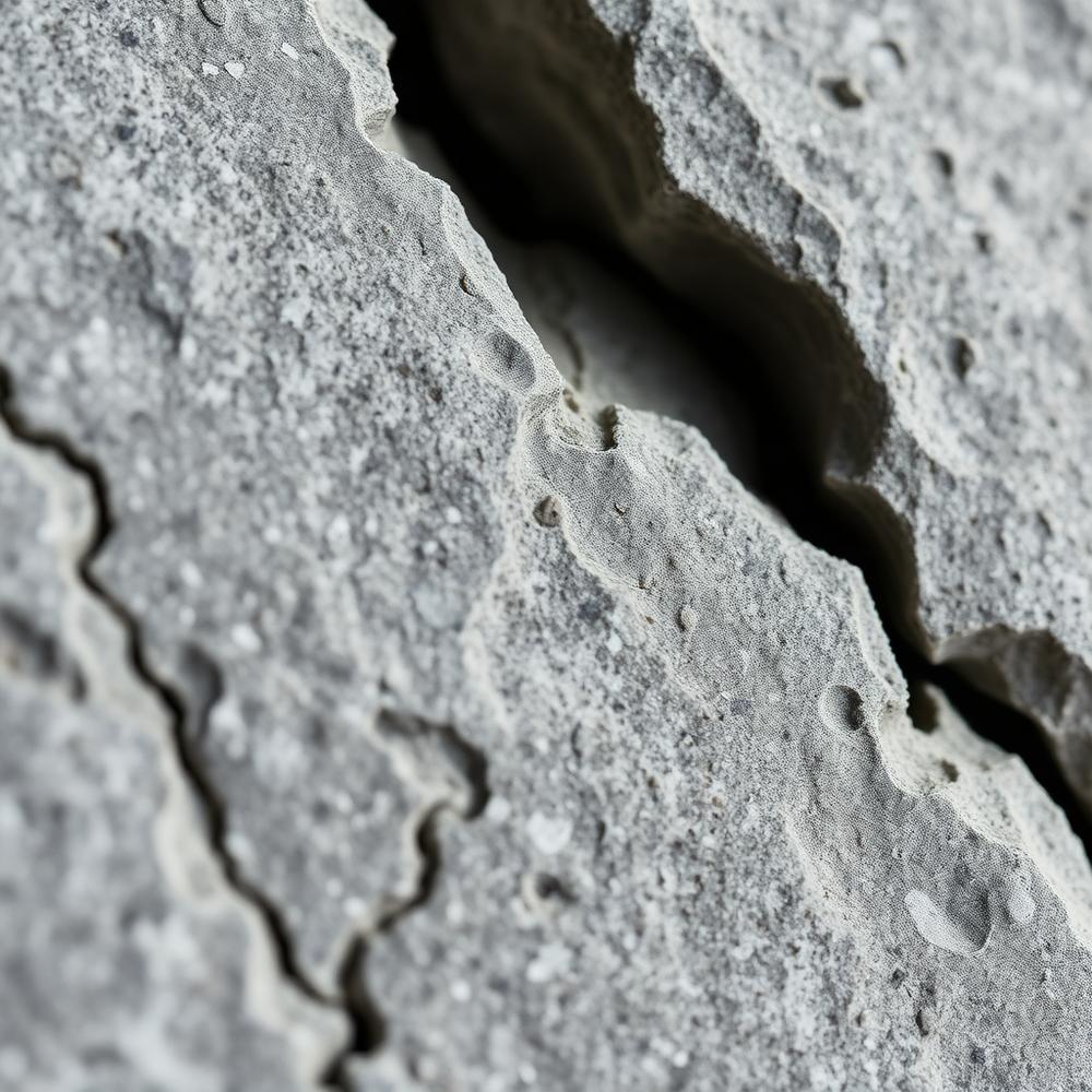 Macro detail of riven Shahabad Grey limestone showing natural cleft surface