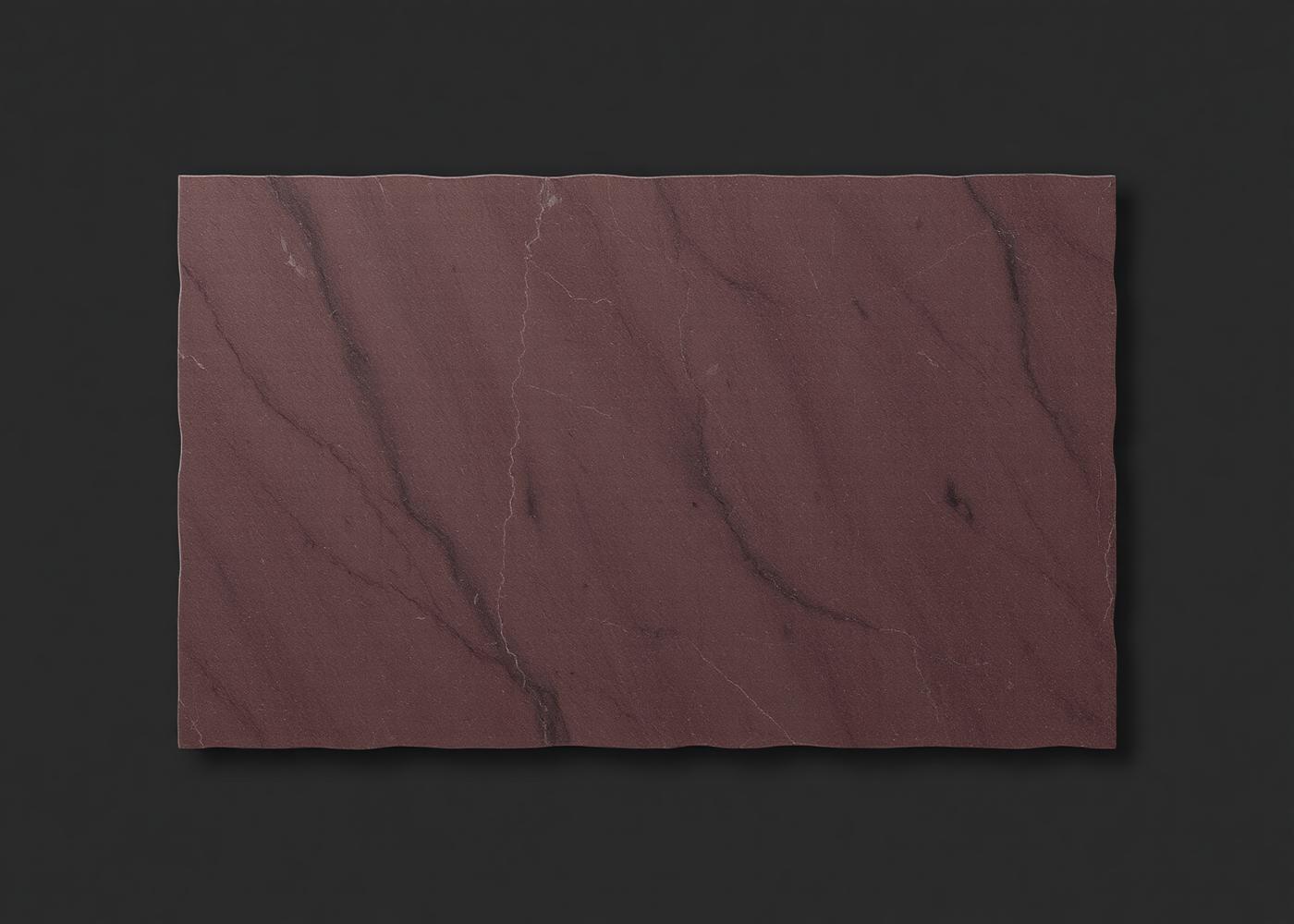 Deep purple-brown Shahabad Maroon limestone slab with subtle darker mottling